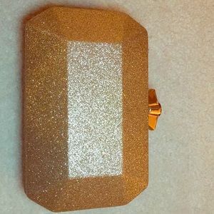 Gold formal clutch